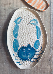 Large 2 Piece Blue Crab Platter 50cm