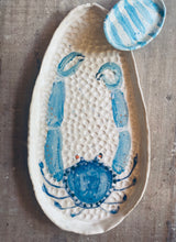 Load image into Gallery viewer, Large 2 Piece Blue Crab Platter 60cm