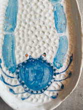 Load image into Gallery viewer, Large 2 Piece Blue Crab Platter 60cm